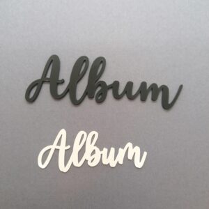 Scritta Album in acrilico dim.10cm